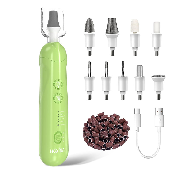 Kit profesional de manicura y pedicura, juego de limas eléctricas i...