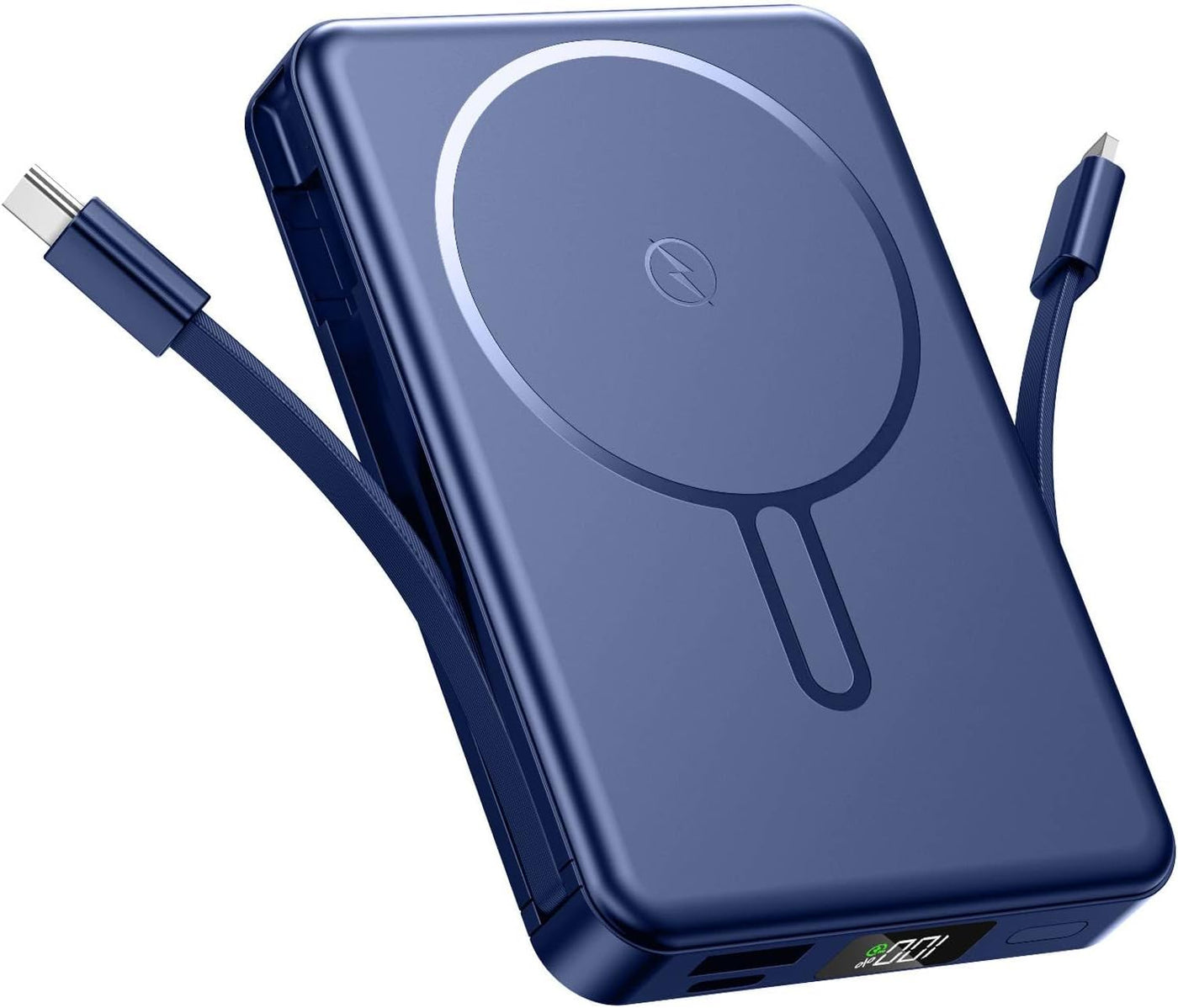 Chowchamps Cargador portátil magnético de 10000 mAh, banco de energ...