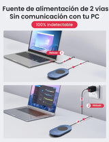 Vaydeer Air 3 - Mouse movedor ultra delgado, con temporizador de in...