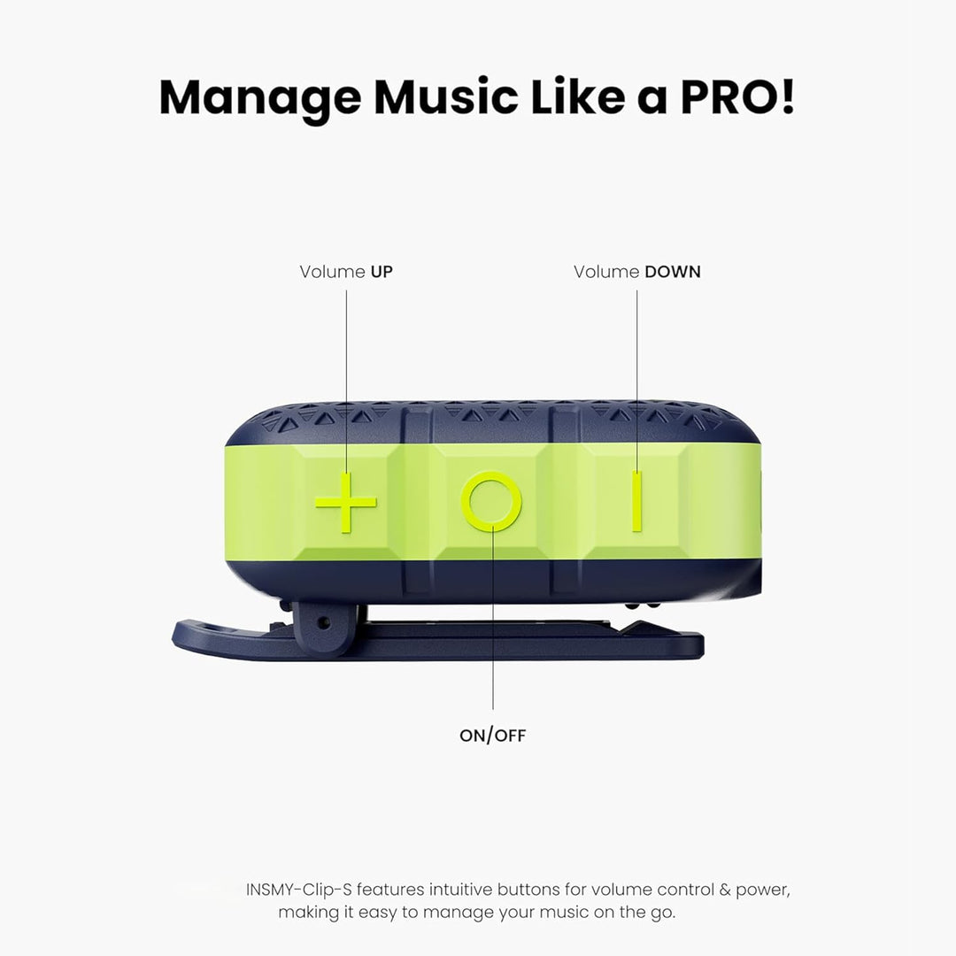 INSMY Altavoces Bluetooth portátiles, impermeabilidad IP67, altavoz...