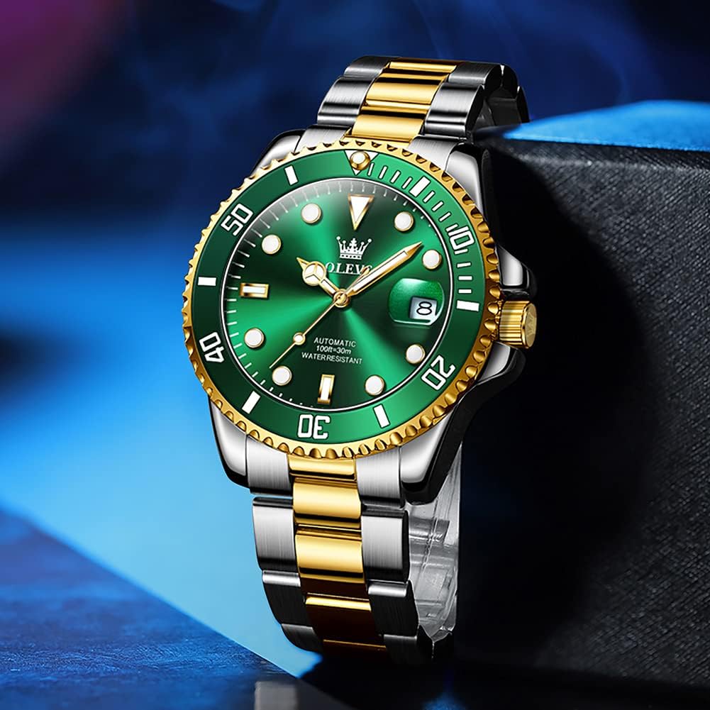 OLEVS Reloj Automático Mecánico para Hombre de Lujo, Recia Carga Automática