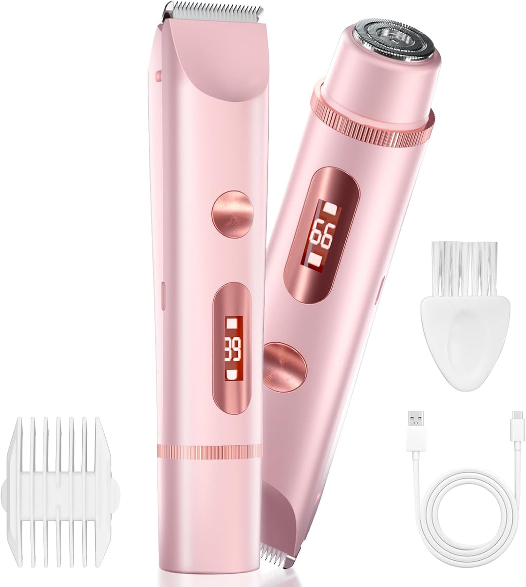 AMURS Recortadora de bikini para mujer, recortadora eléctrica de do...