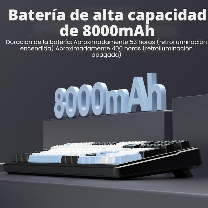 AULA F99 Teclado mecánico inalámbrico, teclado personalizado interc...