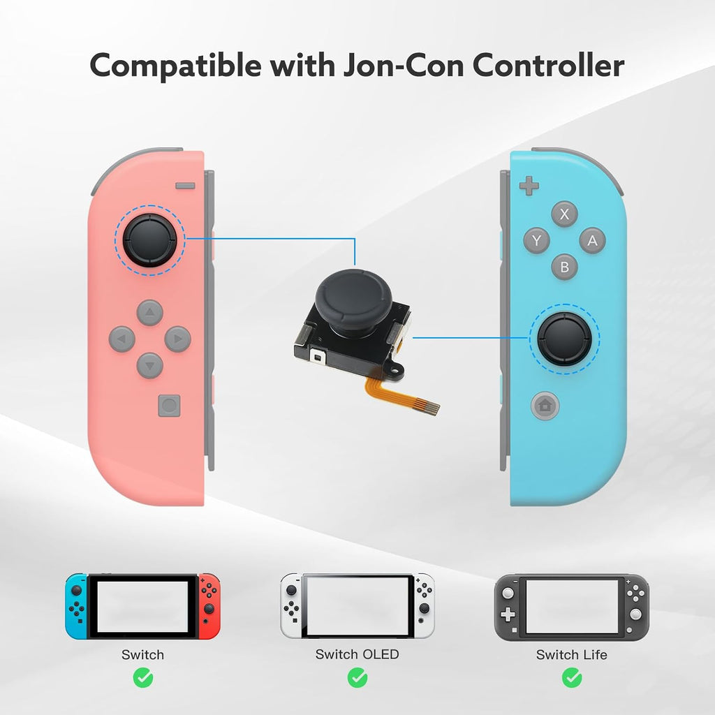 TMR Joystick de Efecto Hall de Reemplazo para Switch Joy-Con (4-Pack)