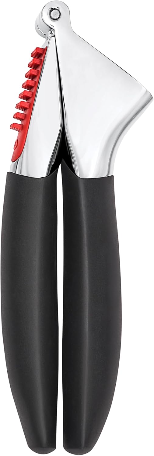 OXO Good Grips - Prensa de ajo resistente, zinc fundido a presión, color negro