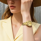 OLEVS Relojes para Mujer de Vestir Lujo Acero Inoxidable a Prueba de Agua Reloj de Muñeca