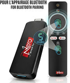 Dispositivo de transmisión Nero Stick TV 4K/8K HDR, alimentado por Android 14 y Google TV, Bluetooth 5.4, HDMI y USB, compatible con Wi-Fi 6E, TV gratuita y en vivo sin cable ni satélite