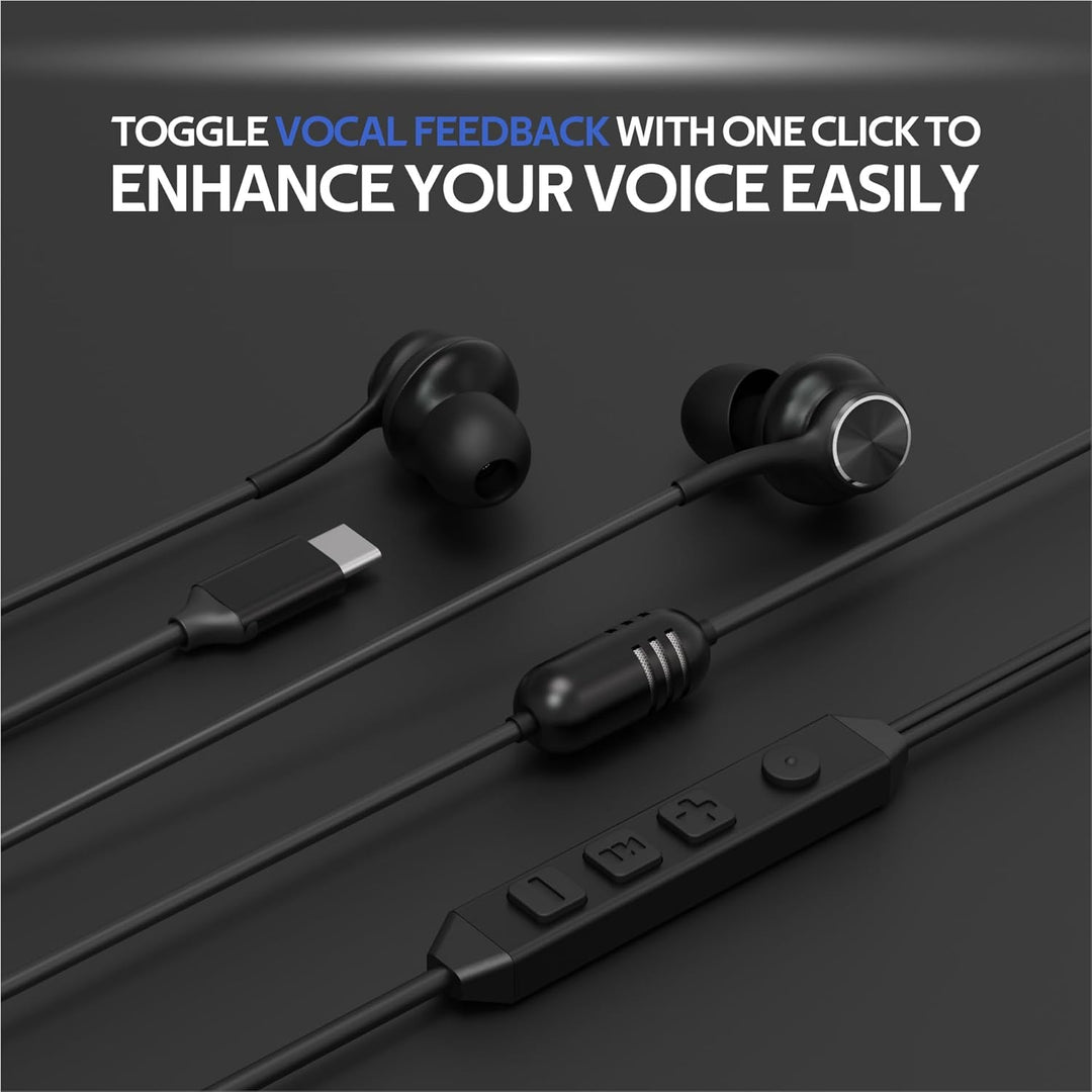 GWVTJQ Auriculares con cable USB-C intrauriculares, con 3 años de g...