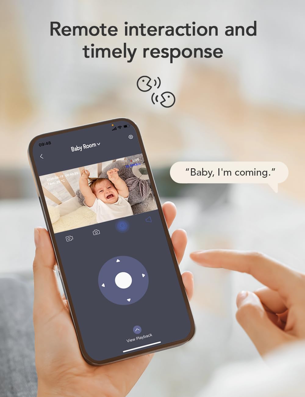 nooie 2K Smart WiFi Baby Monitor Camera and Audio