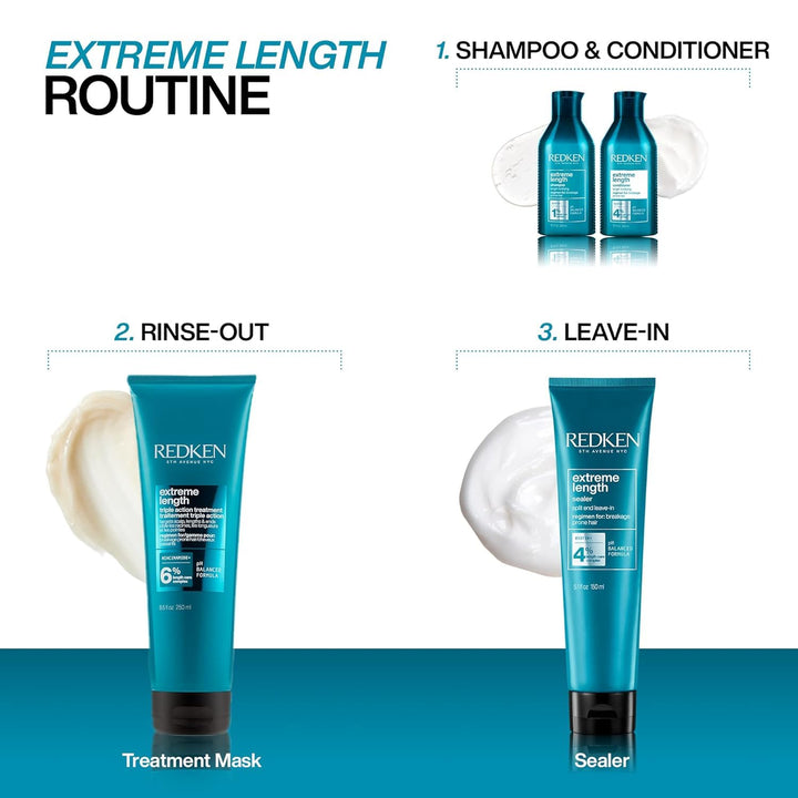 Redken Extreme Length Biotin Conditioner For Longer Hair \u2013 Pro...