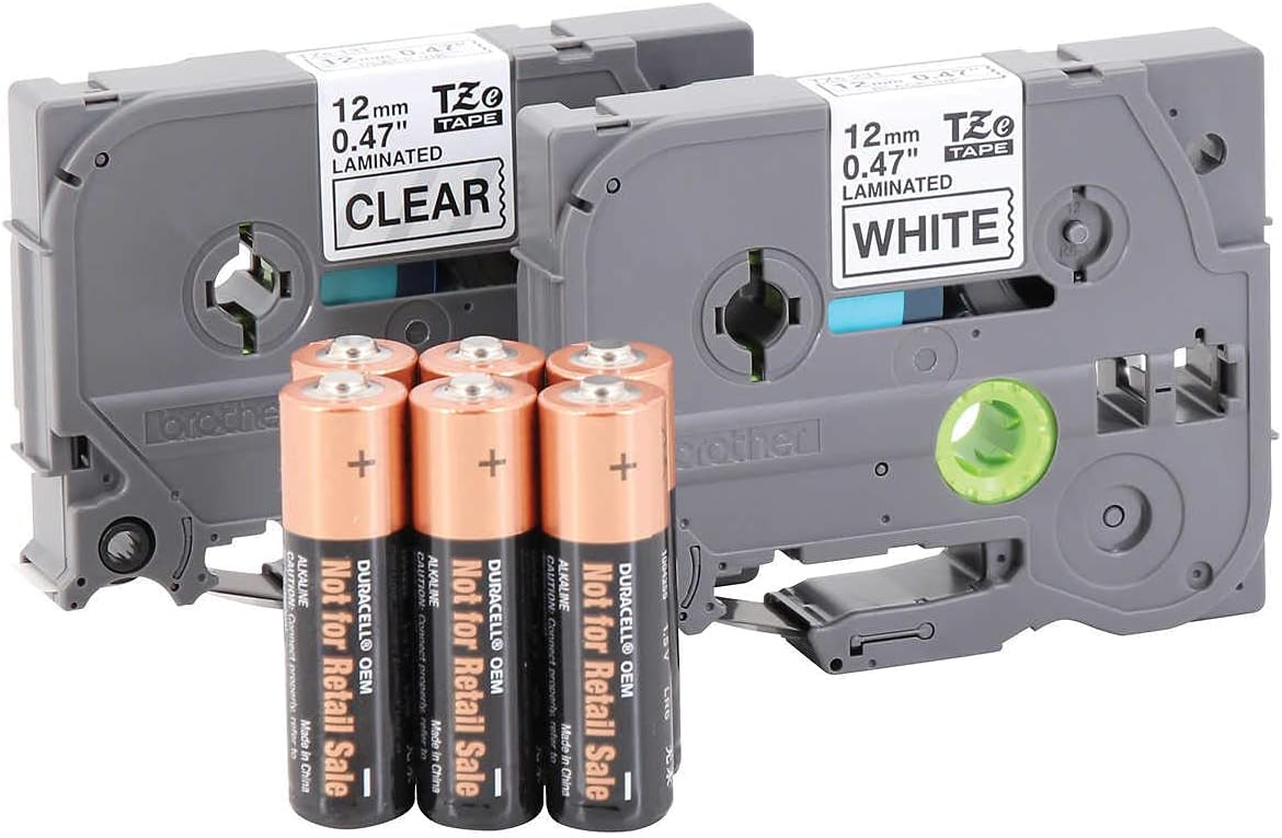 Brother P-Time - Etiquetadora monocromática PT-2040C con dos cintas adicionales (TZe-131, TZe-231)