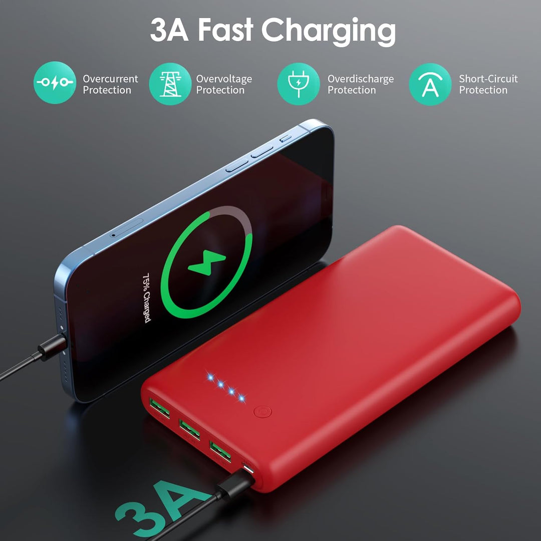 Cargador portátil de 36800 mAh, cargador de batería externa PD de c...