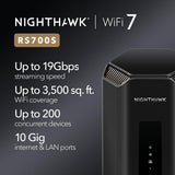 NETGEAR Nighthawk Tri-Band WiFi 7 Router (RS700S) - Características...