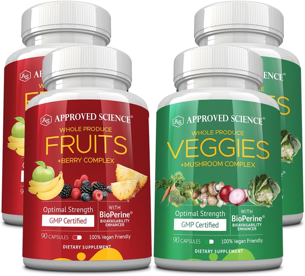 Approved Science Frutas y verduras - 42 suplementos de frutas y ver...