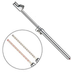 CZC AUTO Medidor de presión de neumáticos, pie recto, resistente, portabrocas de doble cabezal, medidor de aire de servicio automático, 10-150 PSI, 100-1000 KPa para camión, automóvil, caravana,