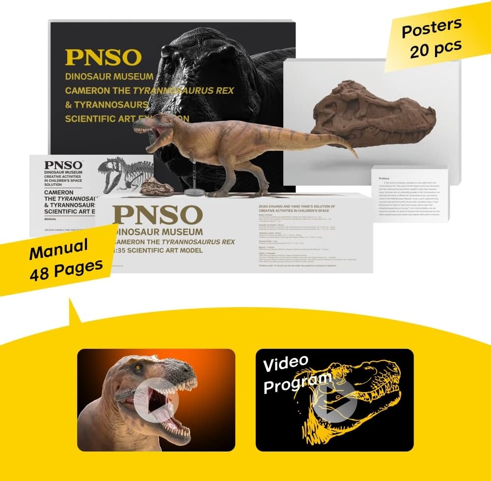 Serie de Museos de Dinosaurios PNSO: Cameron el Tiranosaurio Rex