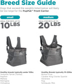 Outward Hound PupPak - Transportador delantero para perro, gris, mediano