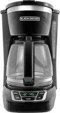 negro+DECKER Cafetera de goteo para 12 tazas con Vortex Brewing