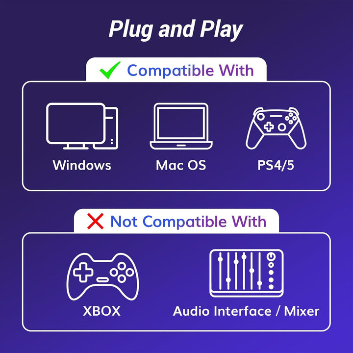 TONOR Micrófono USB para juegos, juego de microfono de transmisión...
