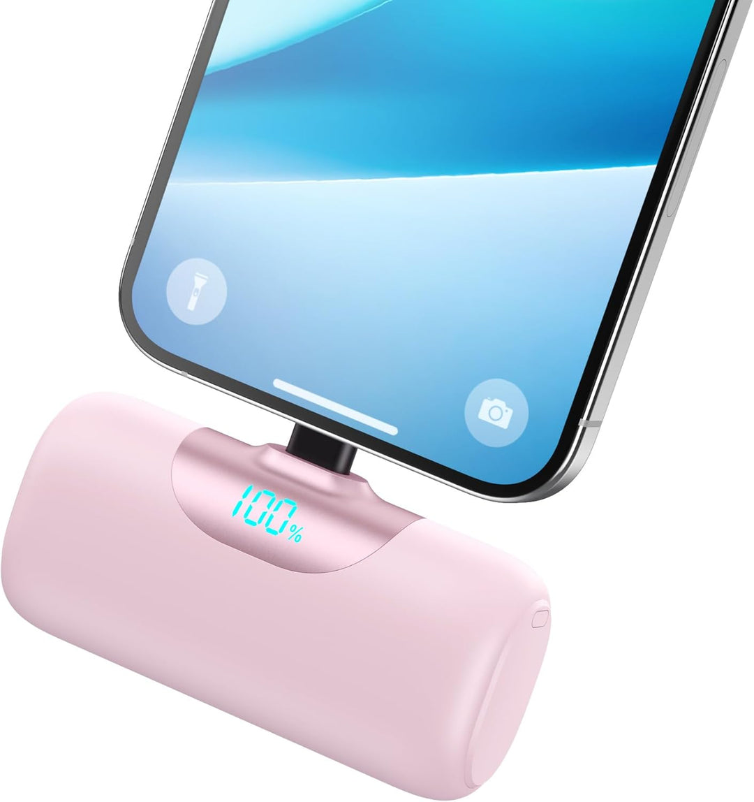 Mini cargador portátil para iPhone, batería mejorada de 22.5 W PD d...