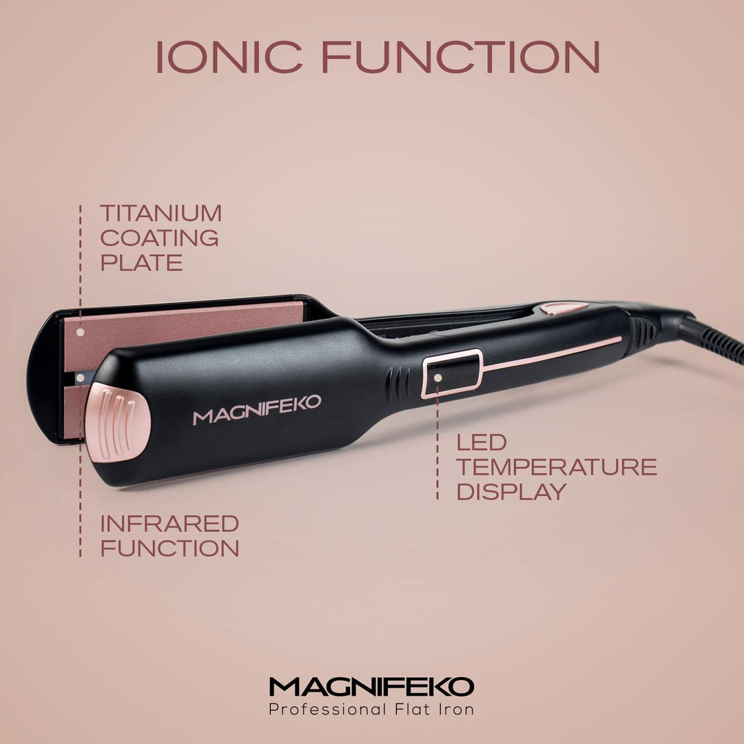 Magnifeko Plancha profesional de plancha plana para el cabello, con...