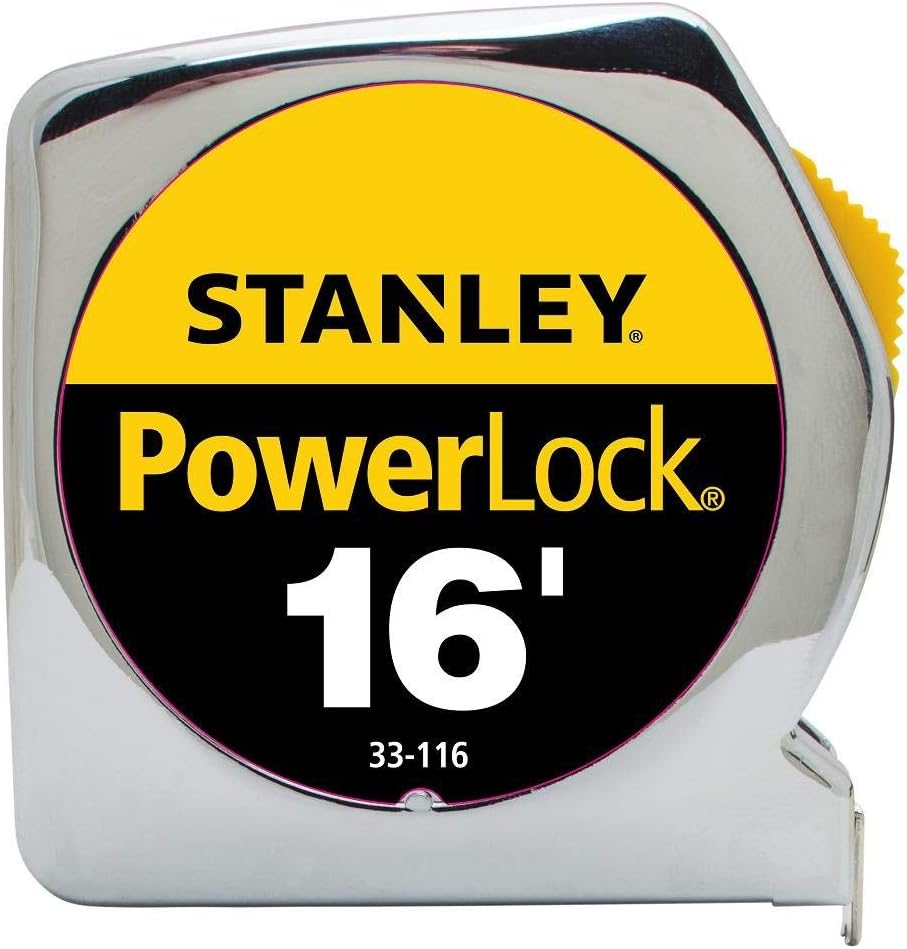 Stanley Tools 33-116 Regla de cinta Powerlock de 16 pies (paquete de 3)