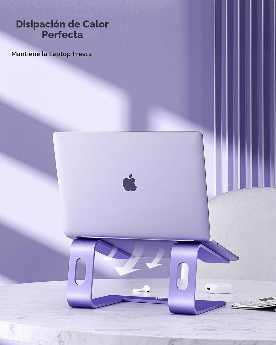 Nulaxy Soporte ergonómico de aluminio para portátil - Elevador desm...