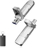 GARMESE Unidad flash SSD USB C de 256 GB de hasta 450 MB\/s USB 3.2...