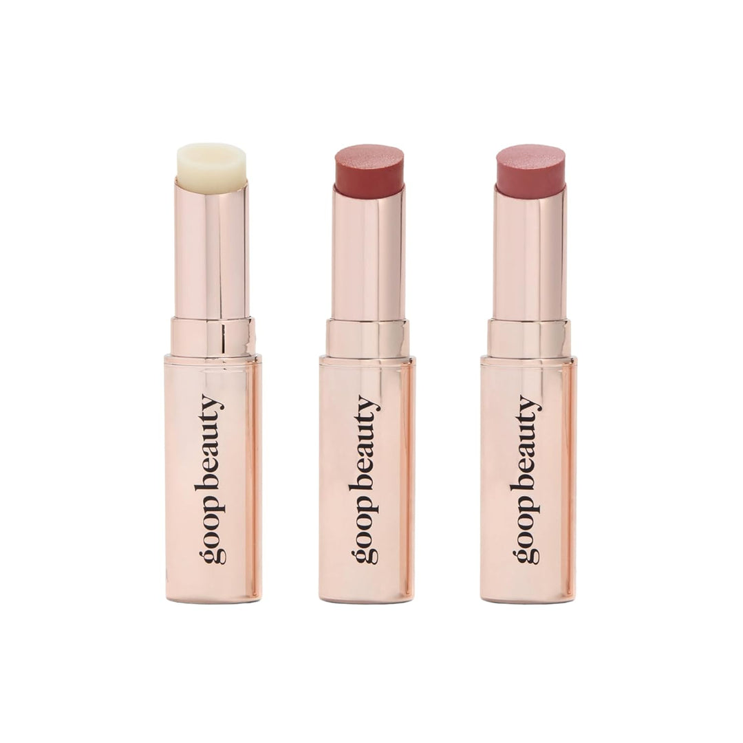 goop Beauty Trío de Bálsamos Labiales | Hidratante Limpio para Labi...