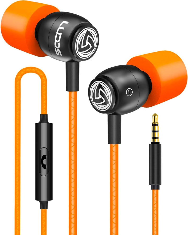 LUDOS Clamor - Audífonos con cable, intrauriculares, con micrófono,...