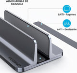 YICOSUN Soporte vertical de aluminio para laptop para escritorio, b...