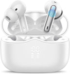 Auriculares inalámbricos, Bluetooth 5.4 con 4 micrófonos ENC con ca...