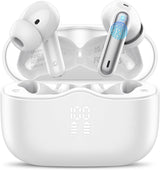 Auriculares inalámbricos, Bluetooth 5.4 con 4 micrófonos ENC con ca...