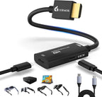 Adaptador de pantalla de video HDMI a USB C, concentrador de gafas