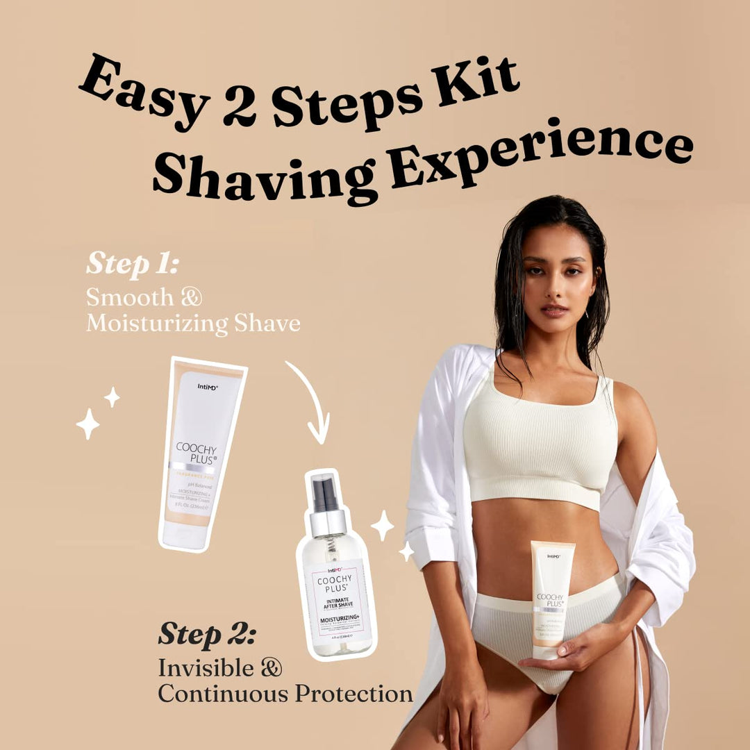 IntiMD Coochy Plus - Kit completo de afeitado íntimo, fórmula antio...