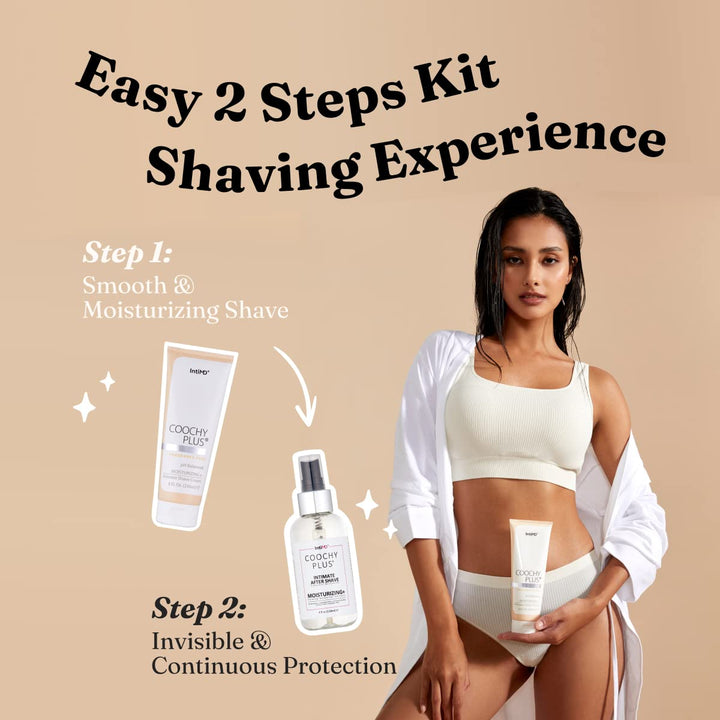 IntiMD Coochy Plus - Kit completo de afeitado íntimo, fórmula antio...