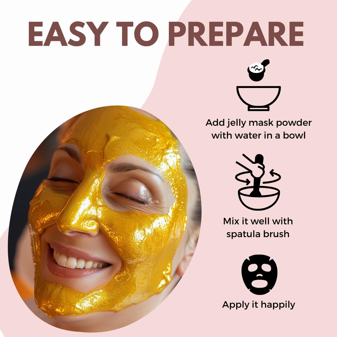 VogueNow Mascarilla de gelatina para faciales \u2013 5 sabores hidr...