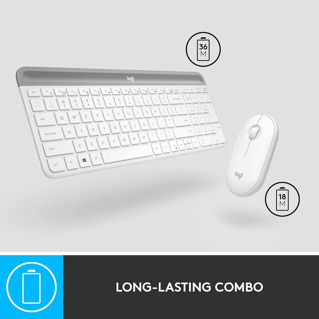 Logitech MK470 - Teclado [versión en inglés] y mouse inalámbricos d...