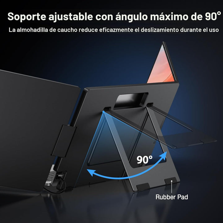 KYY Extensor de pantalla para portátil de 15,6", monitor portát...
