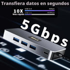 Aplimln, hub USB 3.0 de 3 puertos