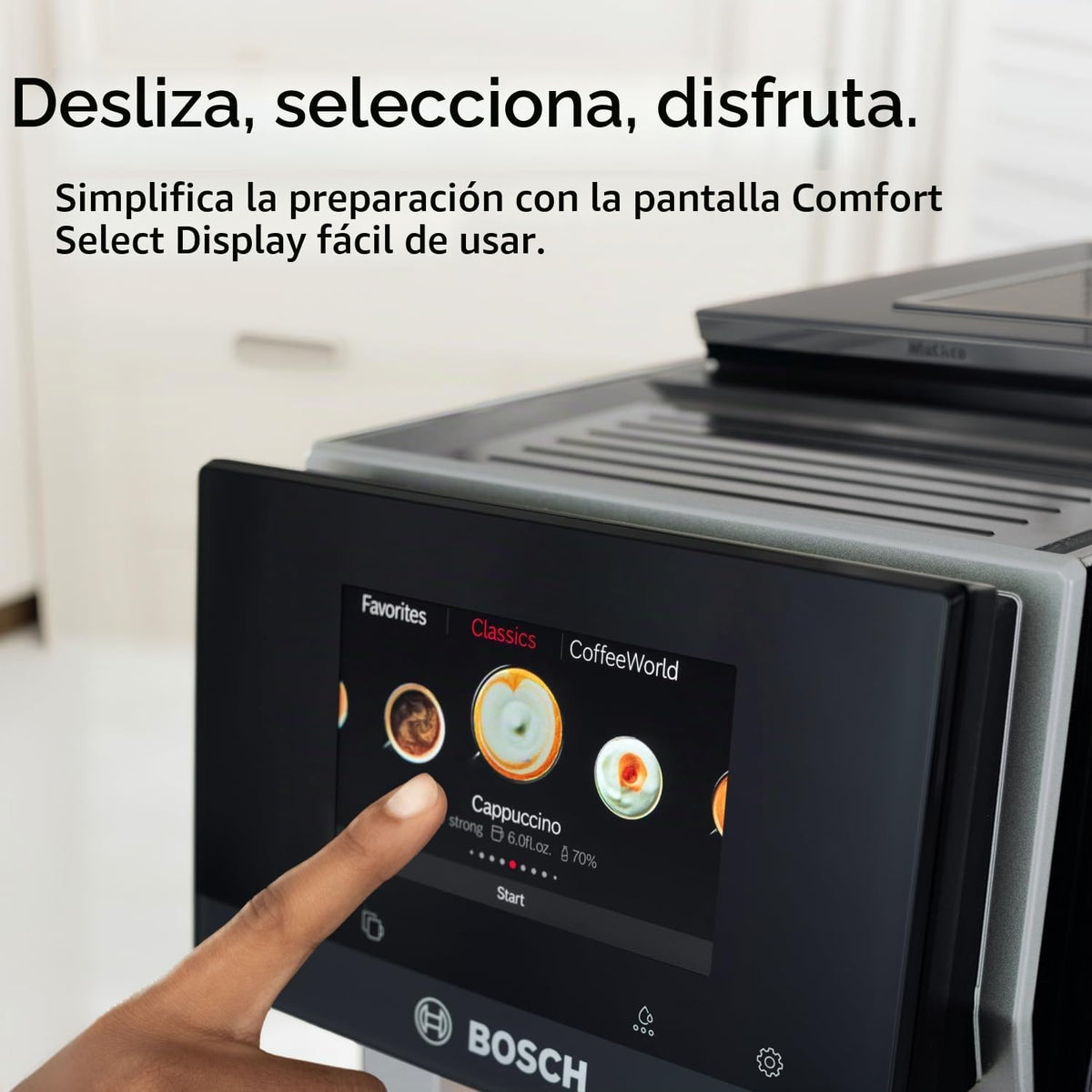 Bosch Serie 800 Máquina de Café y Espresso Totalmente Automática - negro