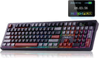 AULA Teclado Mecánico Inalámbrico F106 PRO, Teclado Gaming de 104 T...