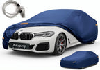 Kaugung Funda de automóvil de ajuste personalizado para BMW Serie 5 M5 528i 530 530i 535i 540i (1988-2026), resistente al agua para todo tipo de clima, protección exterior completa transpirable con