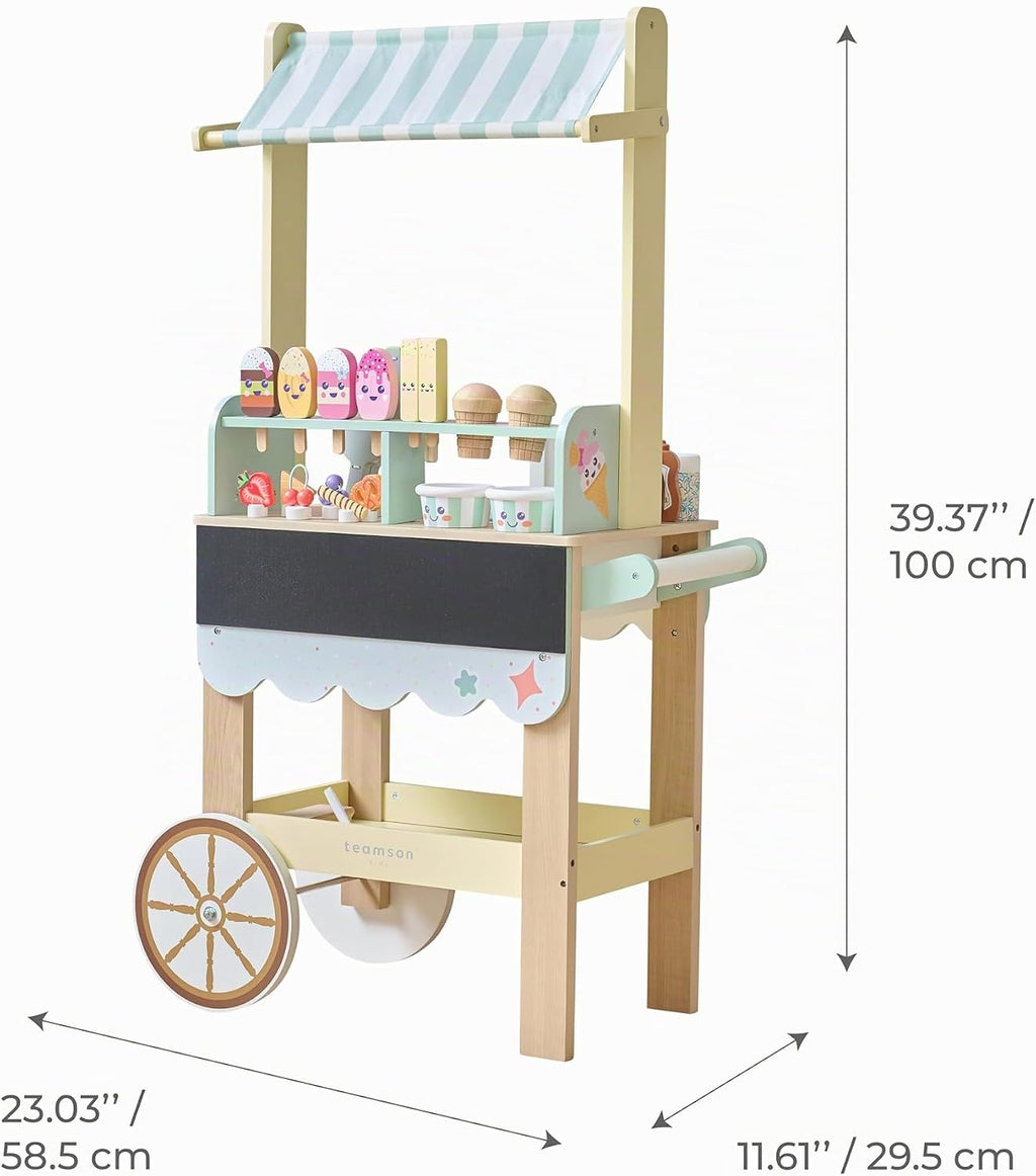 Teamson Kids Jolly Pals - Soporte para helados, color verde menta