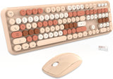 FOPETT Combo de teclado y mouse inalámbricos, 2.4G de tamaño comple...