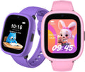 Reloj para niños, reloj inteligente para niños con rastreador GPS, reloj inteligente HD 4G de 1.7 pulgadas con videollamadas, mensajes de texto, aplicación parental, SOS, música, reloj