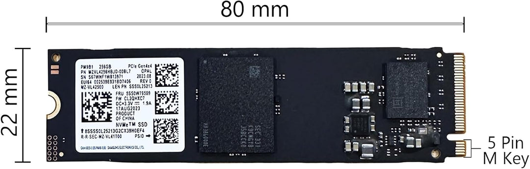 OEM Samsung PM9B1 256GB M.2 PCI-e GEN 4X4 NVME SSD Disco Duro Inter...