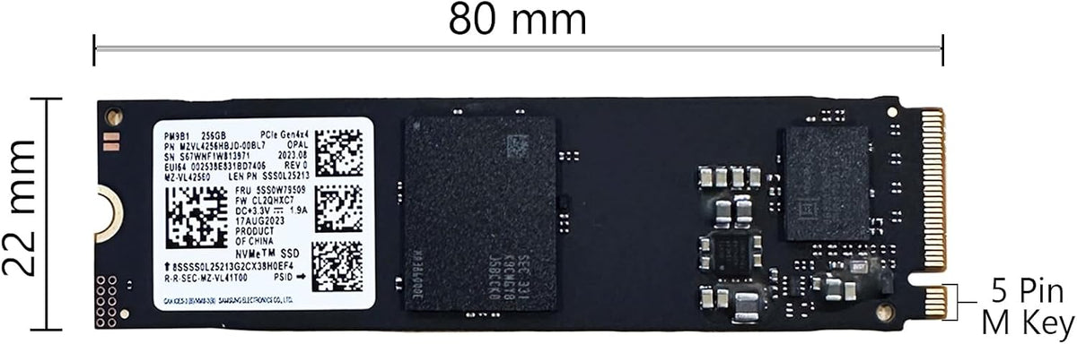 OEM Samsung PM9B1 256GB M.2 PCI-e GEN 4X4 NVME SSD Disco Duro Inter...