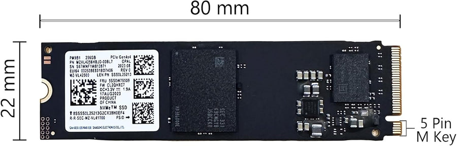 OEM Samsung PM9B1 256GB M.2 PCI-e GEN 4X4 NVME SSD Disco Duro Inter...