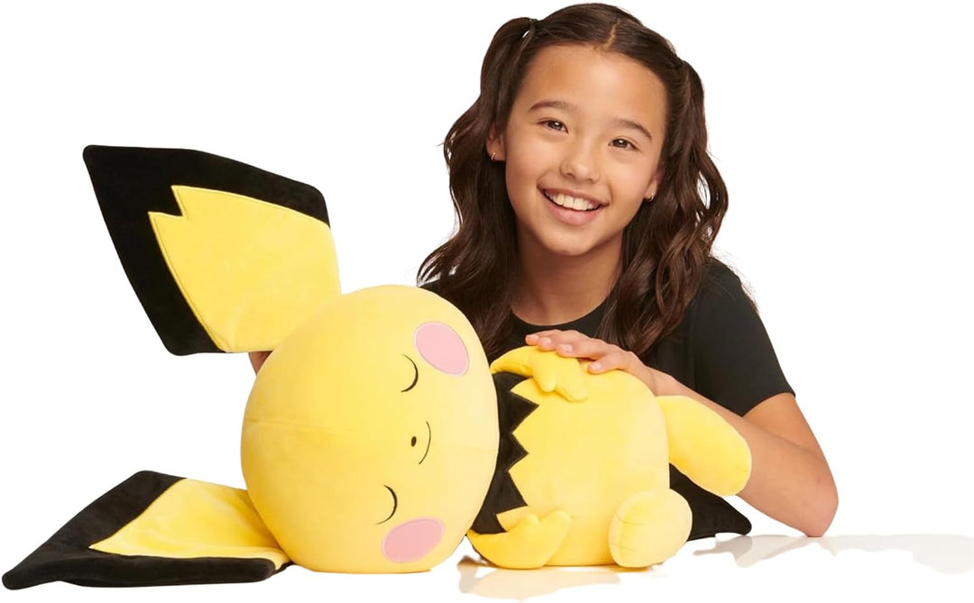 Pokémon Pichu - Peluche para dormir, 18 pulgadas, felpa prémium en...